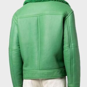 Holly Aviator Fern Shearling Leather Jacket | Shop Now