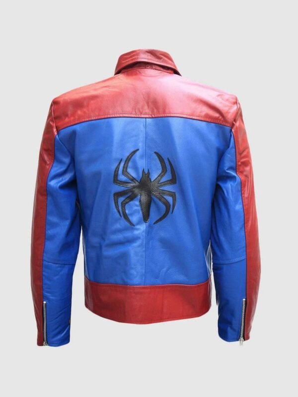 Spidermen Style Mens Biker Leather Jacket