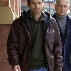 Tobias Jelinek NCIS S14 Bodie Whitman Brown Leather Jacket