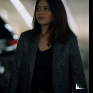 Angela Lopez TV Series The Rookie S06 Grey Plaid Blazer