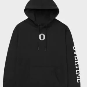 Black Pullover Unisex Overtime Hoodie
