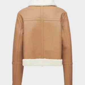 Womens-Tan-Shearling-Leather-Jacket-–-Brown