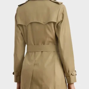 Lauren Ralph Lauren Double Breasted Trench Coat Beige