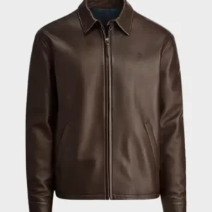 Polo Ralph Lauren Maxwell Leather Jacket Brown