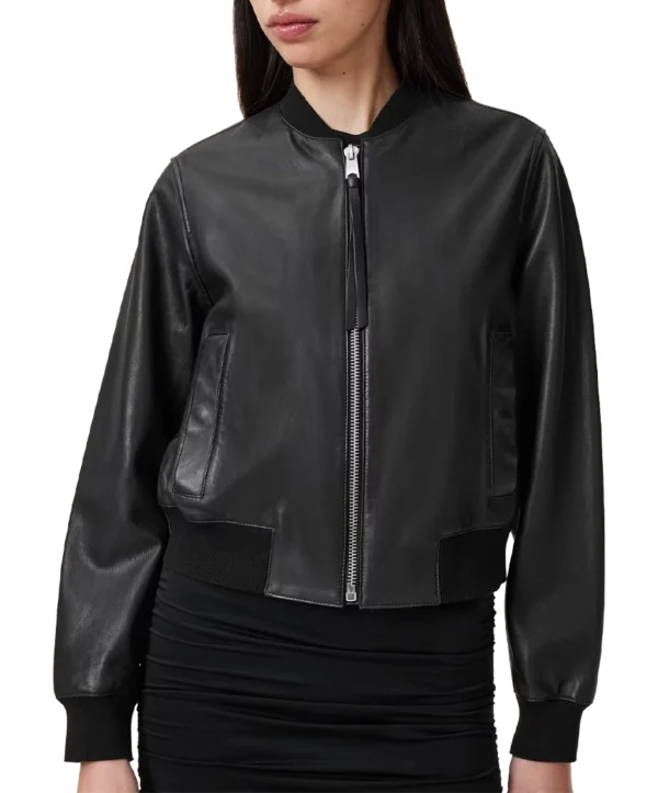 ALLSAINTS Orten Leather Bomber Jacket