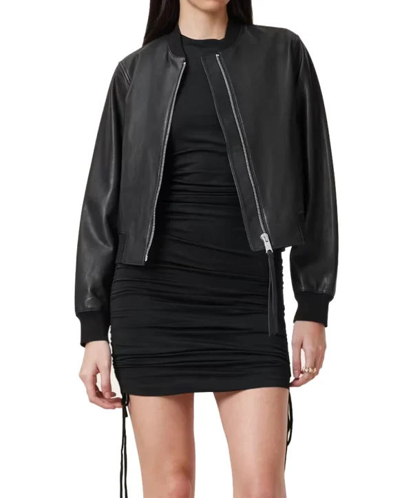 ALLSAINTS Orten Leather Bomber Jacket