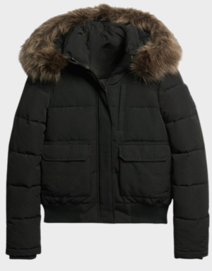 Superdry Black Everest Bomber Jacket Women's
