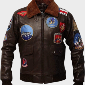 Movie Hero Top Gun II Navy G-1 Jacket Top Gun G-1 Maverick Flying Leather Bomber Jacket