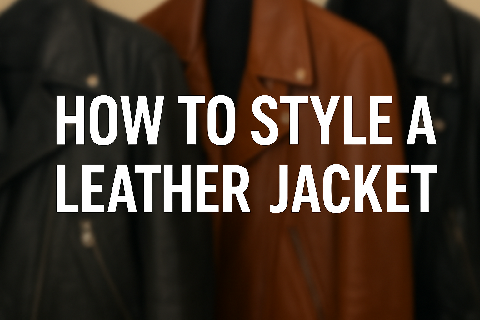 how to style a leather jacket