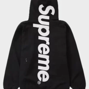 Supreme Men's Satin Applique Hooded Sweatshirt
