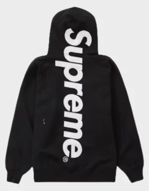 Men's Satin Applique Hooded Sweatshirt