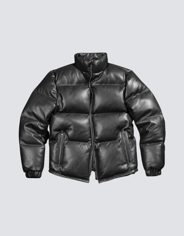 Men’s Handmade Sheepskin Quilted Leather Puffer Jacket Men’s Handmade Sheepskin Quilted Leather Puffer Jacket