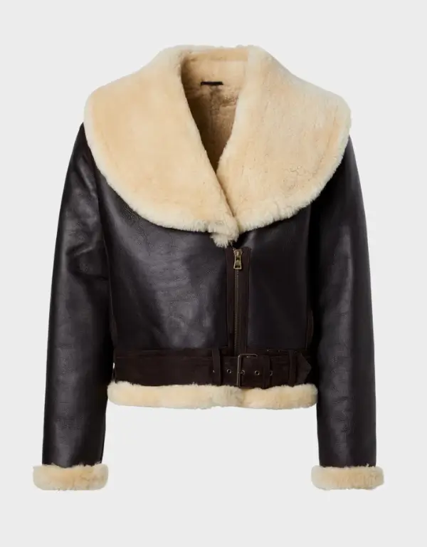 Men’s Black Sheepskin Aviator B3 Bomber Jacket with Faux Fur Lining Men’s Black Sheepskin Aviator B3 Bomber Jacket with Faux Fur Lining