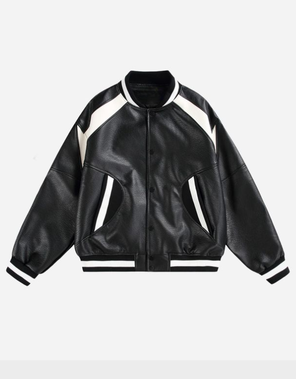 Japanese Workwear Retro High Street biker leather Jacket Japanese Workwear Retro High Street biker leather Jacket